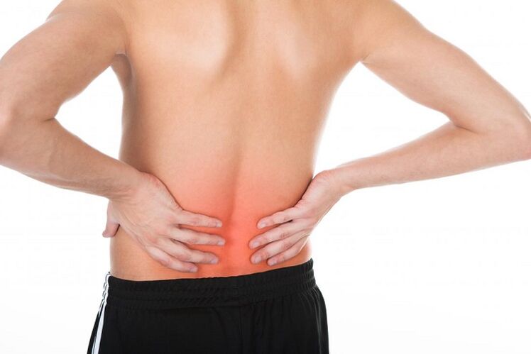 pain in the lower back with osteonecrosis
